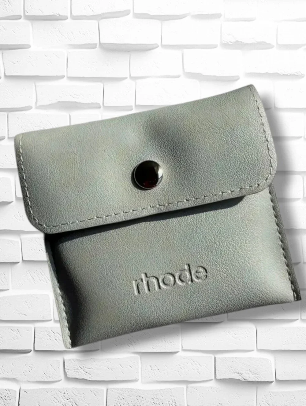 Authentic Rhode Skin Compact Mirror + Grey Pouch | Brand New